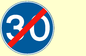 Road sign for this question