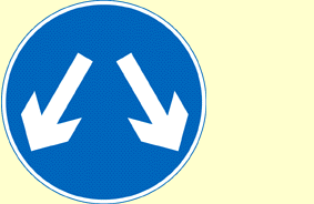 Road sign for this question