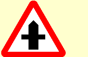 Road sign for this question