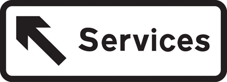 Road sign: turn the card to read what it means
