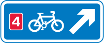 Road sign: turn the card to read what it means