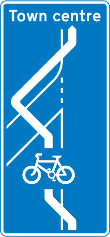 Road sign: turn the card to read what it means