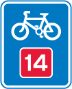 Road sign: turn the card to read what it means