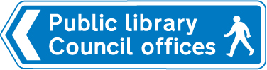 Road sign: turn the card to read what it means