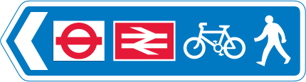 Road sign: turn the card to read what it means