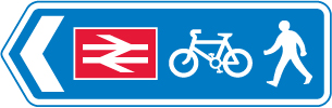 Road sign: turn the card to read what it means