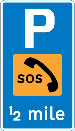 Road sign: turn the card to read what it means