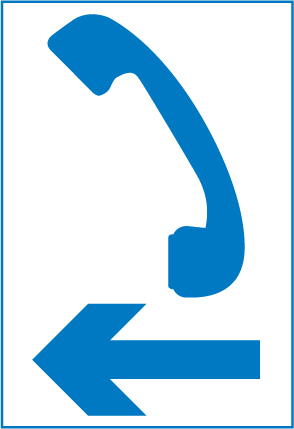 Road sign: turn the card to read what it means