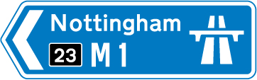 Road sign: turn the card to read what it means