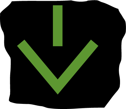 Indicates lane open for vehicular traffic sign