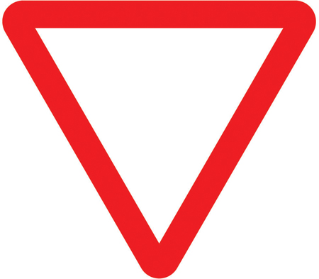 Junction ahead controlled by a STOP or GIVE WAY sign sign