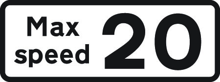 Road sign: turn the card to read what it means