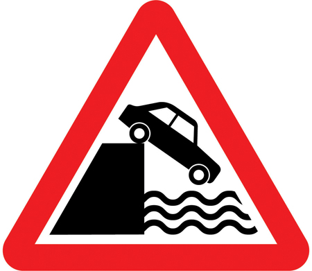 Road sign: turn the card to read what it means