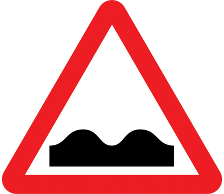 Uneven road ahead sign