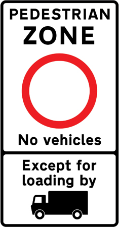 Road sign: turn the card to read what it means