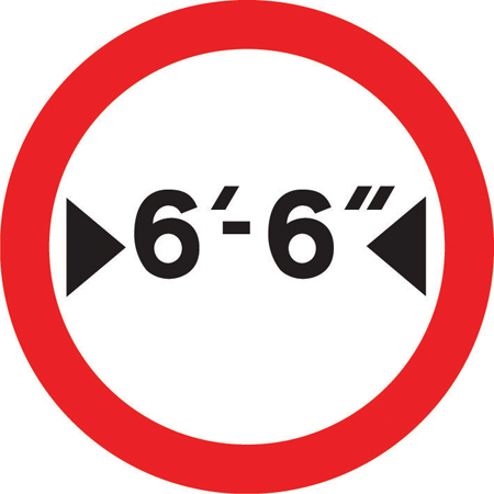 Road sign: turn the card to read what it means