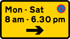 Road sign: turn the card to read what it means