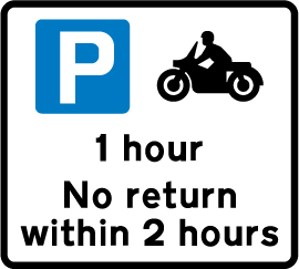 Road sign: turn the card to read what it means