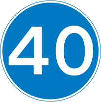 Road sign: turn the card to read what it means