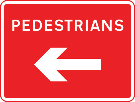Road sign: turn the card to read what it means