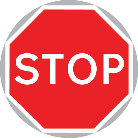 Vehicular traffic must not proceed into a length of road where one-way working is temporarily necessary sign