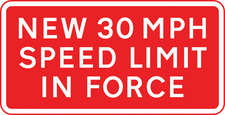 Road sign: turn the card to read what it means