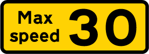 Road sign: turn the card to read what it means