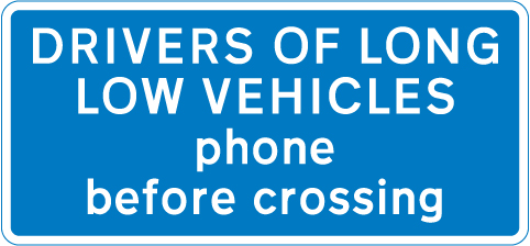 Road sign: turn the card to read what it means