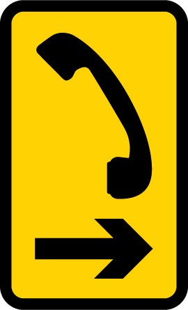 Road sign: turn the card to read what it means