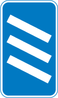 Road sign: turn the card to read what it means