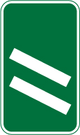 Road sign: turn the card to read what it means