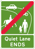 Road sign: turn the card to read what it means