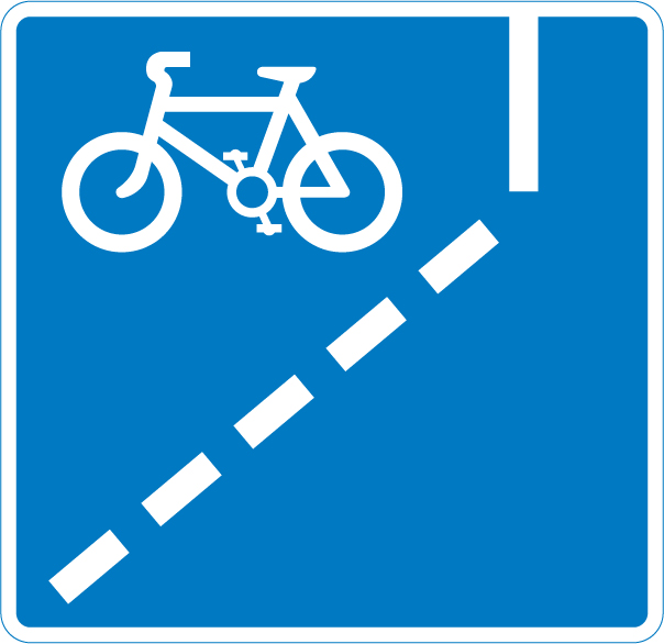 Road sign: turn the card to read what it means