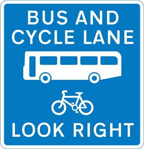 Road sign: turn the card to read what it means
