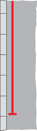 Single red line (red route)