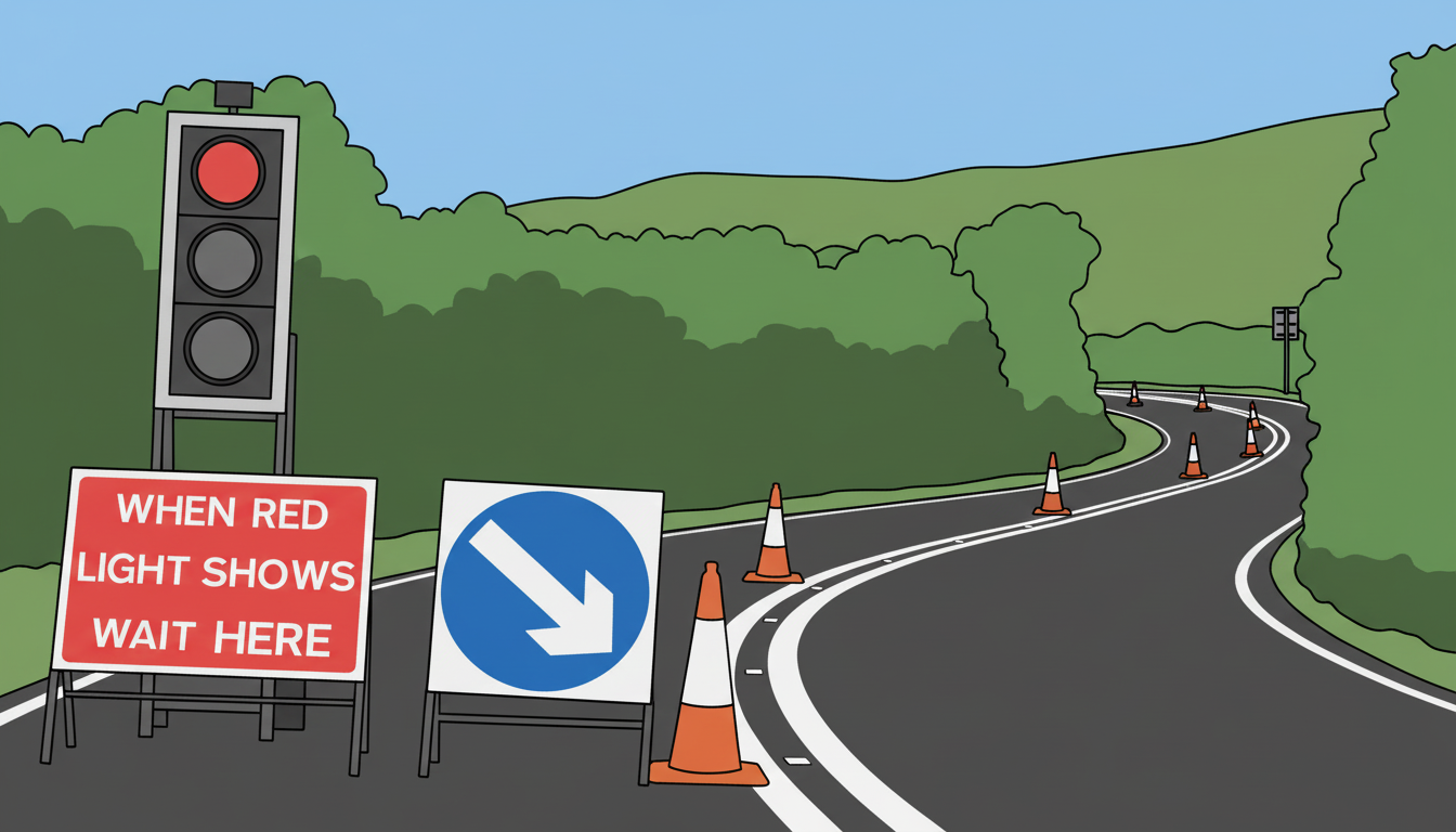 Temporary Traffic Lights example